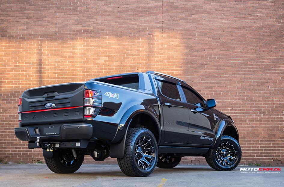 FORD RANGER BATTLE AXE GLOSS BLACK MILLED ACCENTS